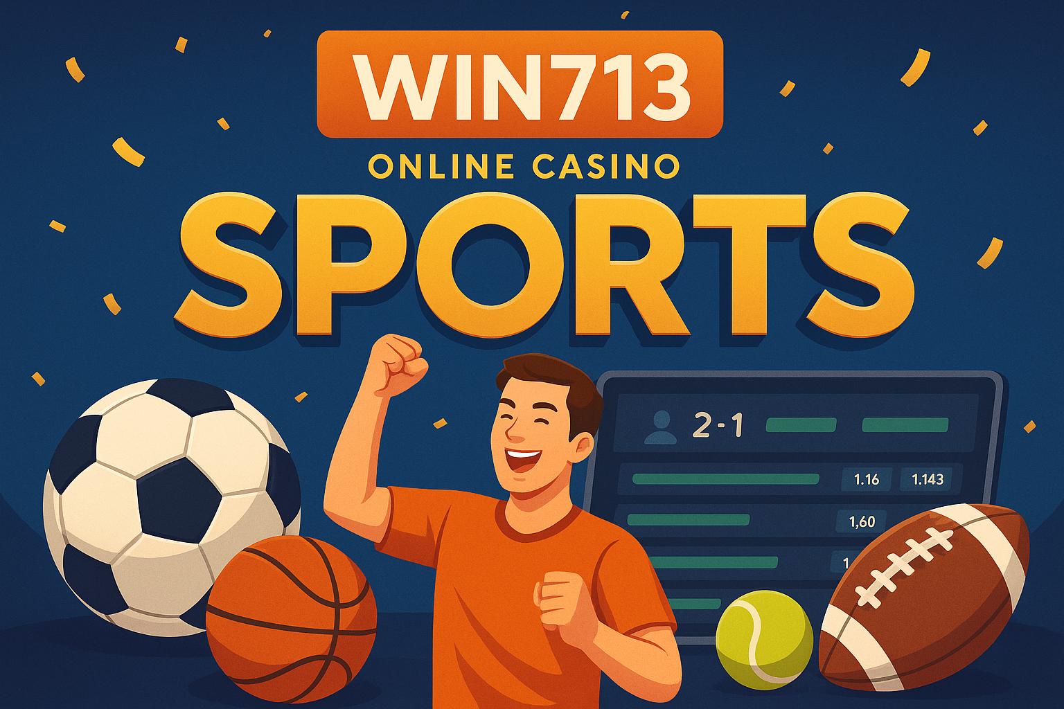 Aposte em apostas esportivas no cassino online WIN713