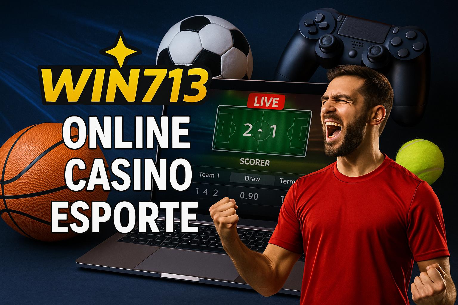 Apostas esportivas no cassino online WIN713