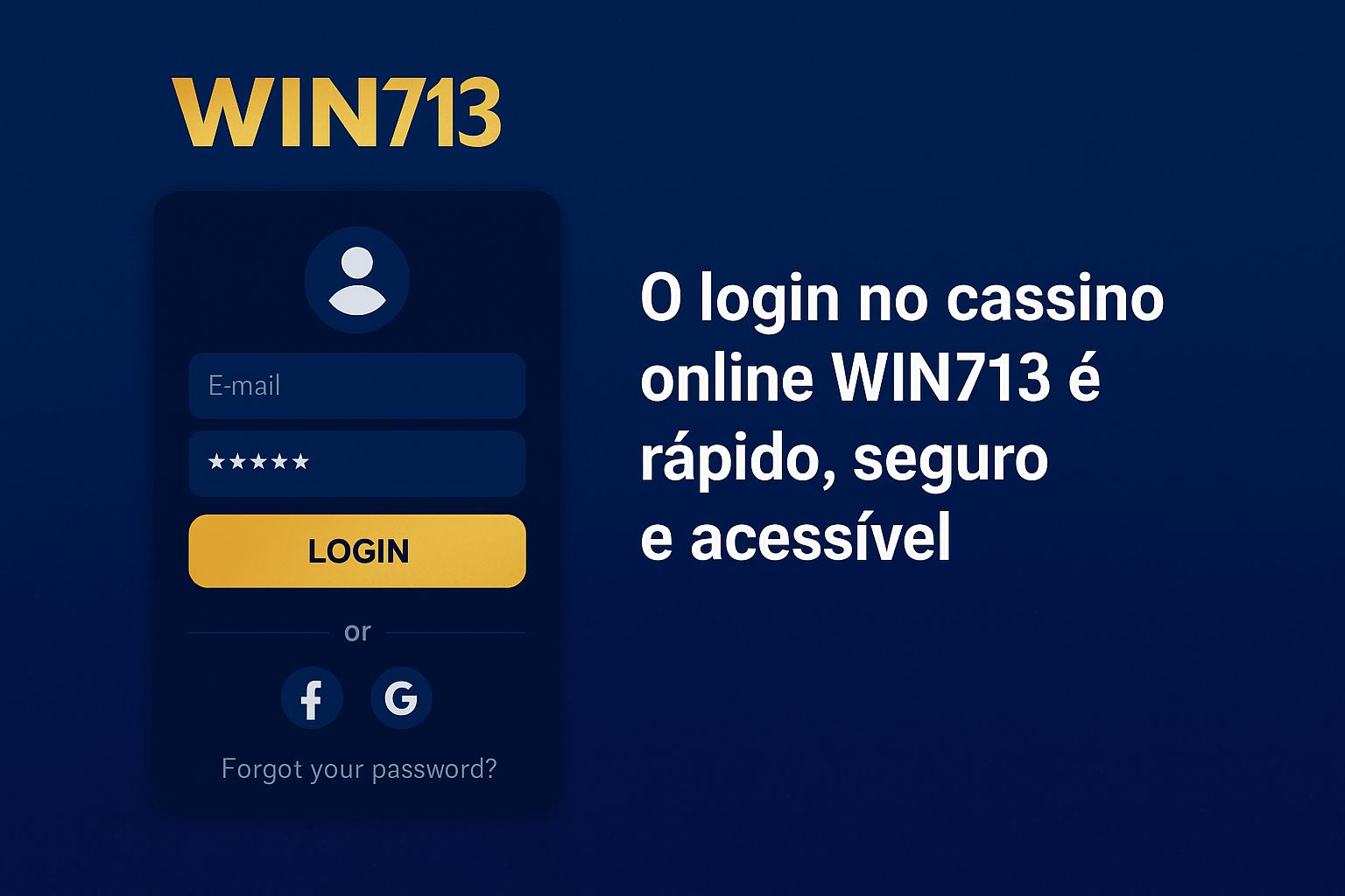 Criar uma nova Conta no plataforma WIN713