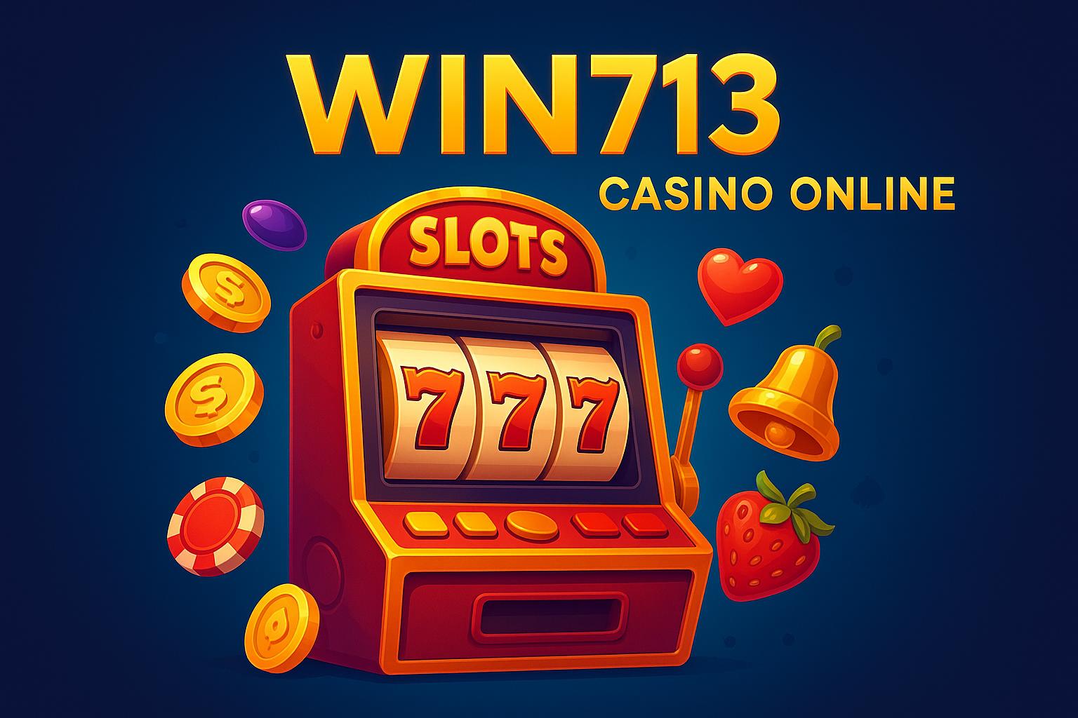 Explore o mundo das slot machines no WIN713 Casino